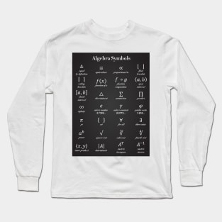 Algebra Symbols Long Sleeve T-Shirt